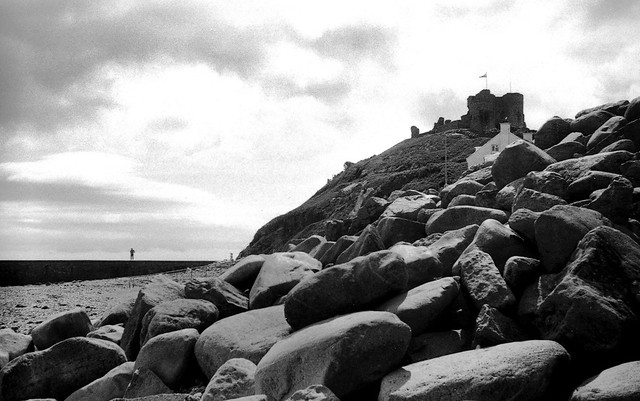 Criccieth Castle from the pebble beach