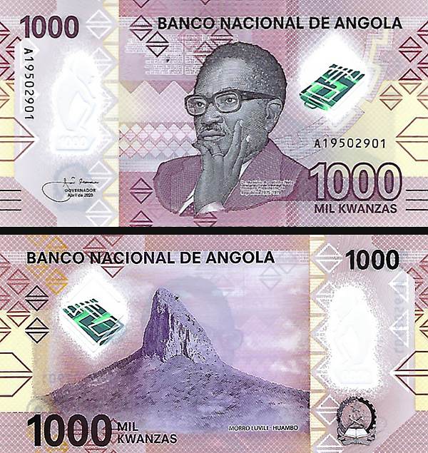 1000 Kwanzas Angola 2020 P162