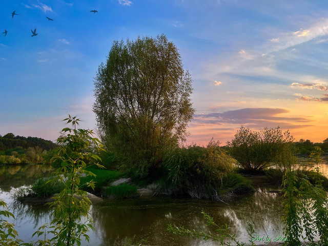 Tranquility by Vistula river