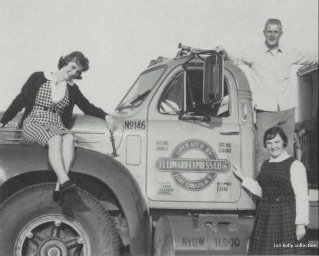 Ft. Edward Express, 1962 - truck No. 146 - (early) 1960's Mack B-61T tractor & Hudson Falls Central seniors