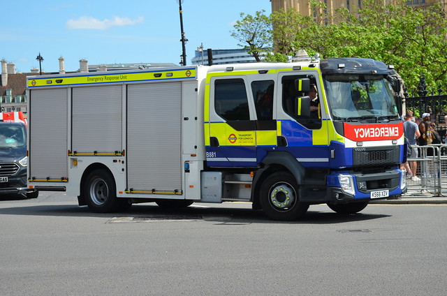 KS66 XZV Transport For London rescue engine
