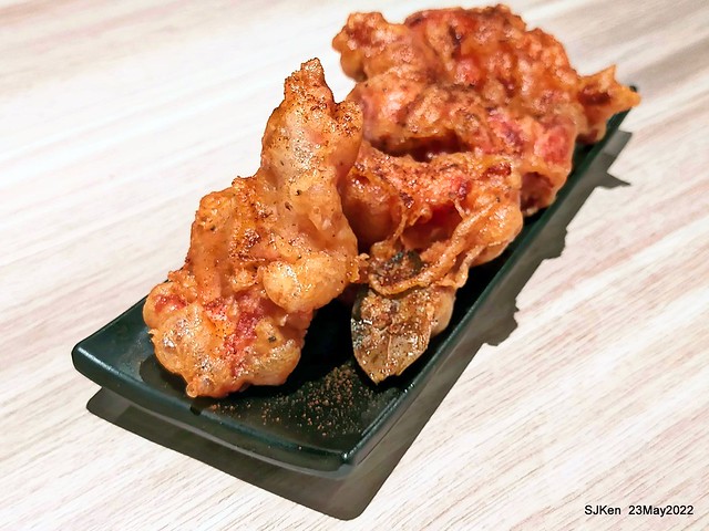 「初麵_松江四平店 」(Shrimp tomato noodle, Braised beef on rice and fried chicken), Taipei, Taiwan, May 23, 2022.
