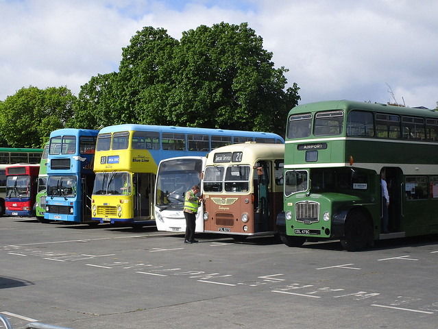 Some of the buses in service for Rydabus 14.5.22 are Dart 300, Olympian 4637, Bristol NDL 637M, Bristol MW6G 806 and Lodekka 611 with Wight Fibre's E200 G19 ABT sandwiched in.
