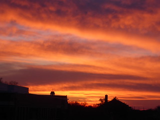 Wheaton, IL, Photos Taken in and from My Apartment, Sunset from My Balcony