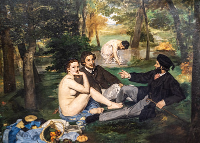 Impressionist painting - Le Déjeuner Sur l'Herbe Edouard Manet-7808922