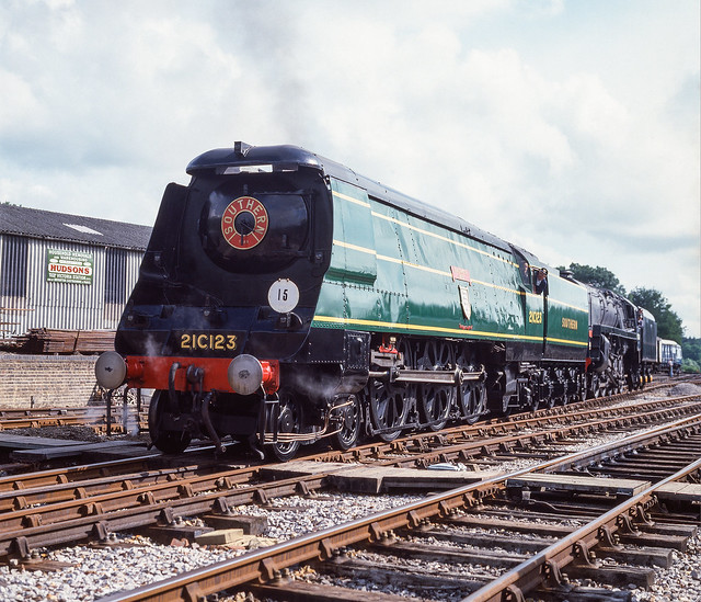 West Country Class 'Blackmoor Vale' Southern Railway 21C123 at the Bluebell Railway 26-06-1982