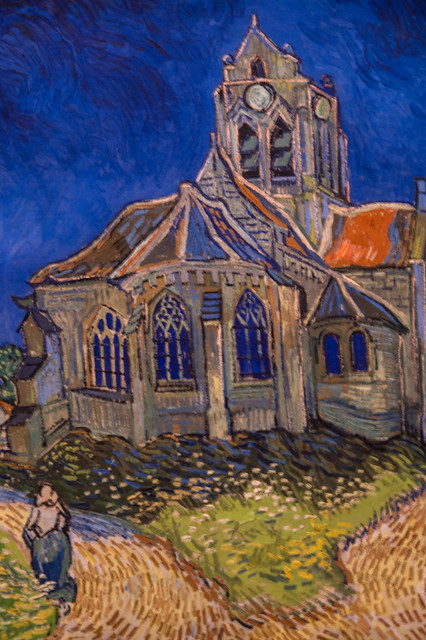 Impressionist painting - The Church in Auvers-sur-Oise Vincent Van Gogh -7808940