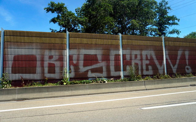Graffiti along the A3 / 2020