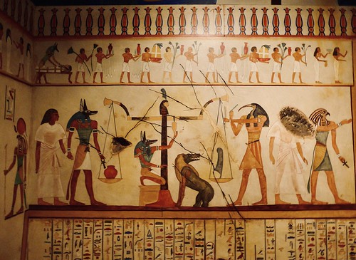 Mural, Rosicrucian Egyptian Museum, San Jose