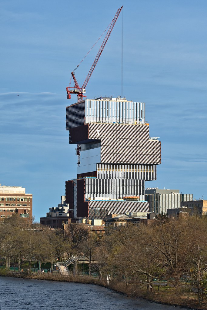 Construction on the Boston University Center for Computing & Data Sciences