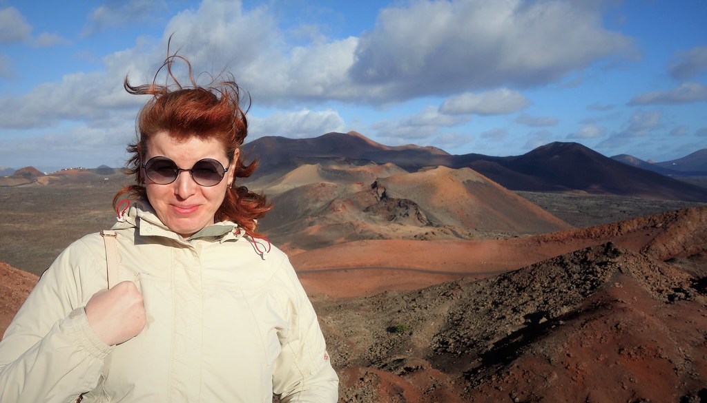 Does the colour of my hair match the volcanoes?