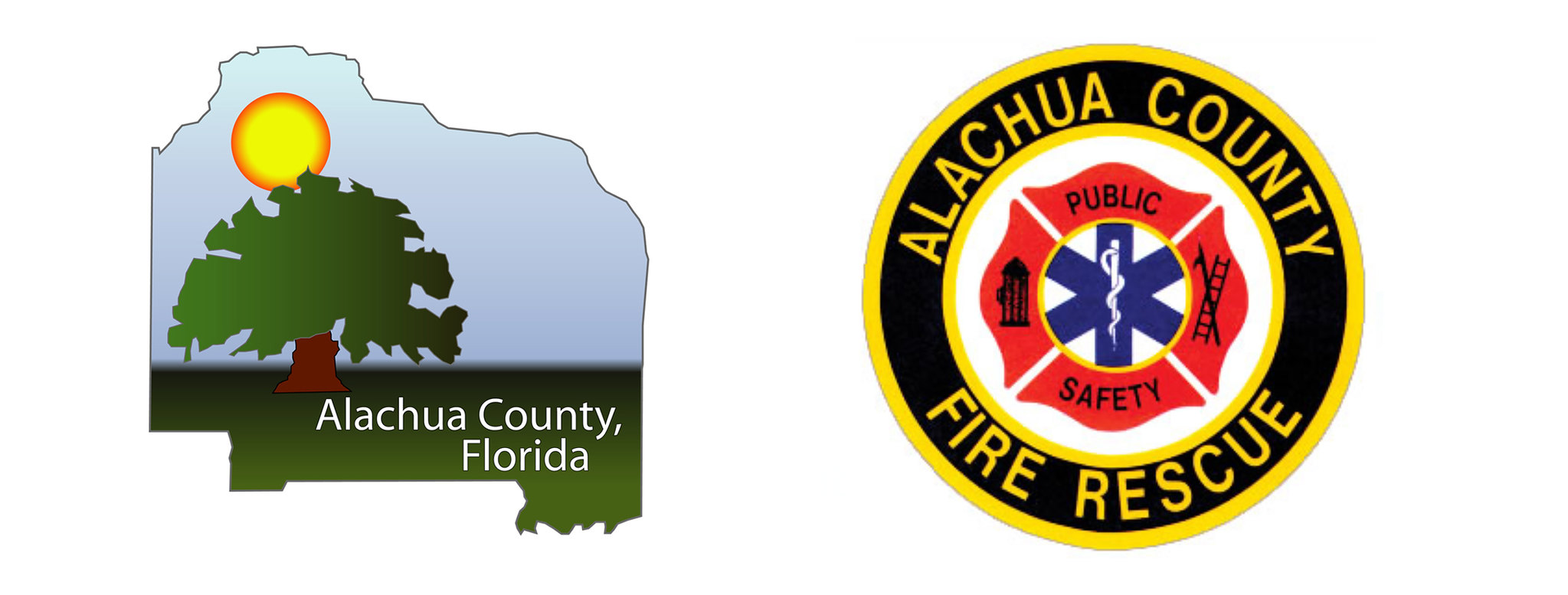 County and Fire Rescue logos