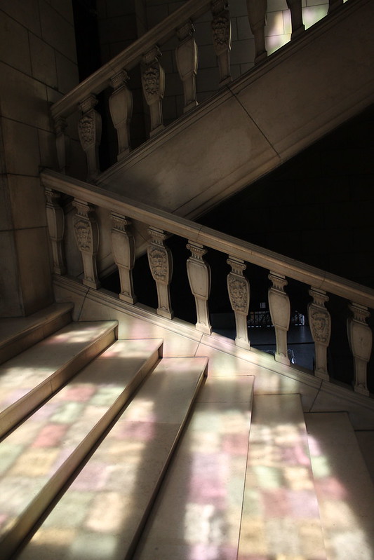 Escaleras principales biblioteca de Lovaina