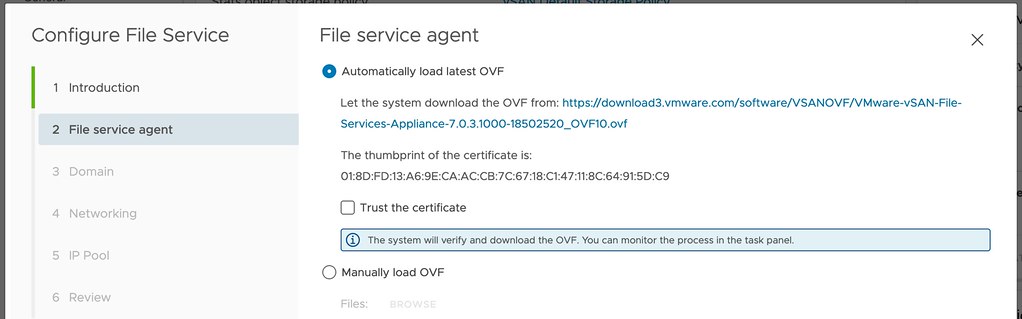 Where do I download the vSAN File Service OVA?
