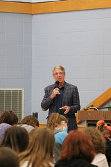 Rep. Ackert was the keynote speaker at the Horace W. Porter Middle School Career Day