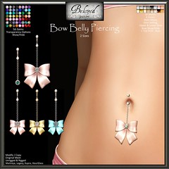 Beloved Jewelry : Bow Belly Piercing (Texture Change)