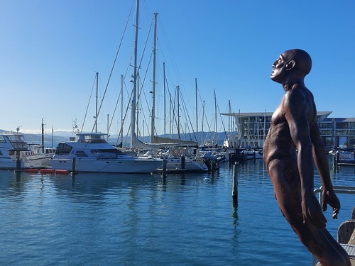 <p>English sculptor Max Patte's Solace in the Wind is an iconic feature of a walk along Wellington's waterfront.</p>