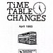 Midland Red East Timetable changes leaflet - April 1983.