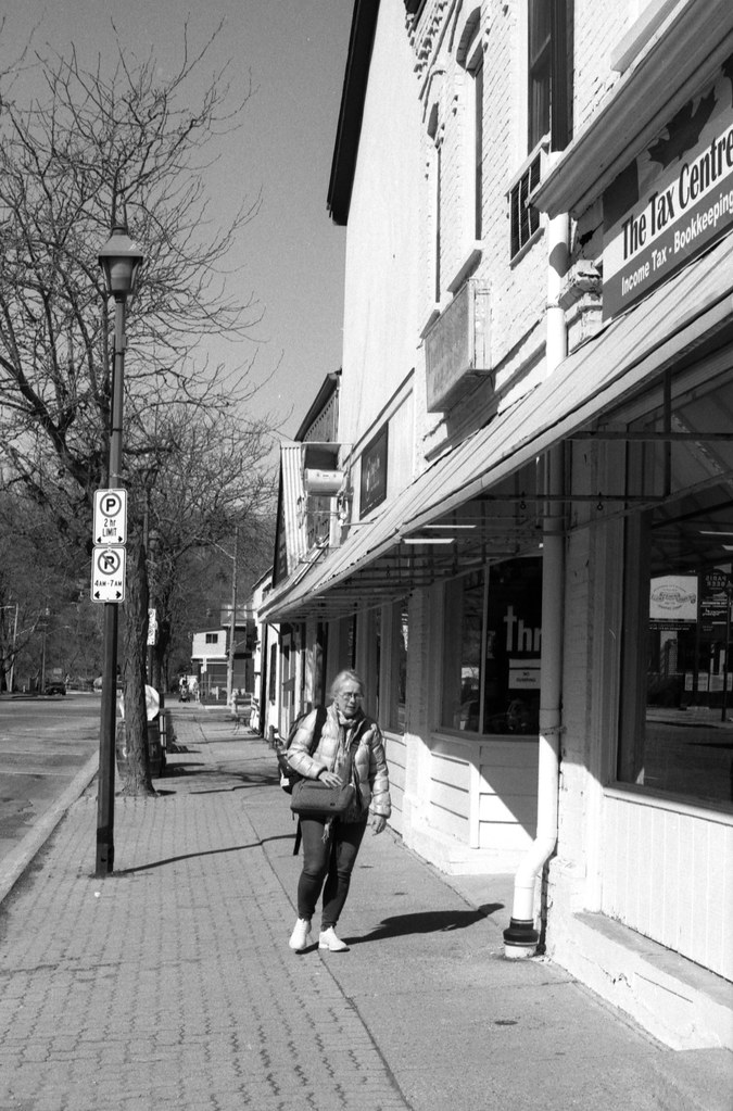 Vicki In Front of the Closed Thrift Shop_