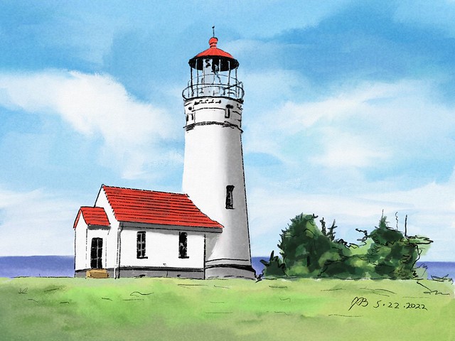 Digital version of Cape Blanco Lighthouse