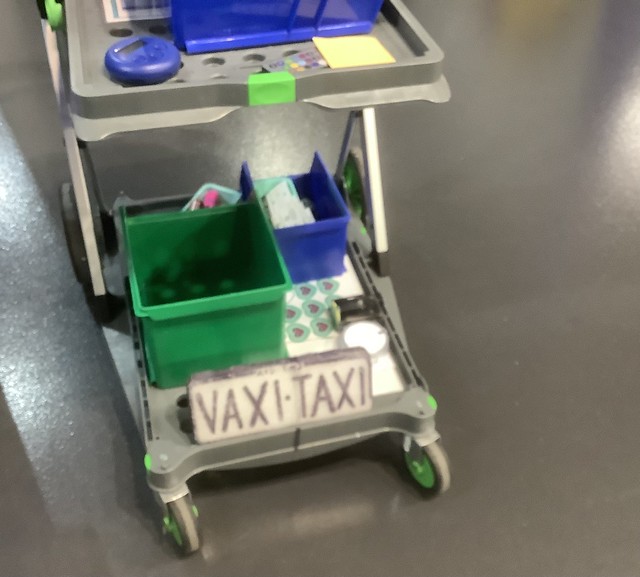 We pay another visit to the AIS in Canberra. The VAXI TAXI was wheeled about...