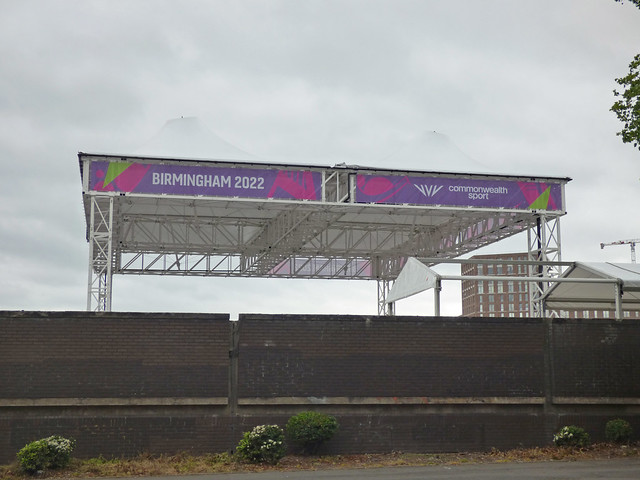 Birmingham 2022 Commonwealth Sport banners at Smithfield