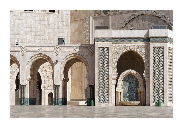 Outside the Hassan II Mosque, Casablanca