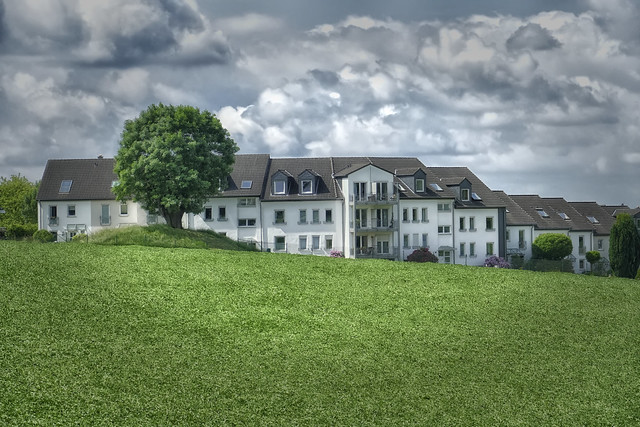 Solingen landview on houses in Bergischen Land NRW Germany!