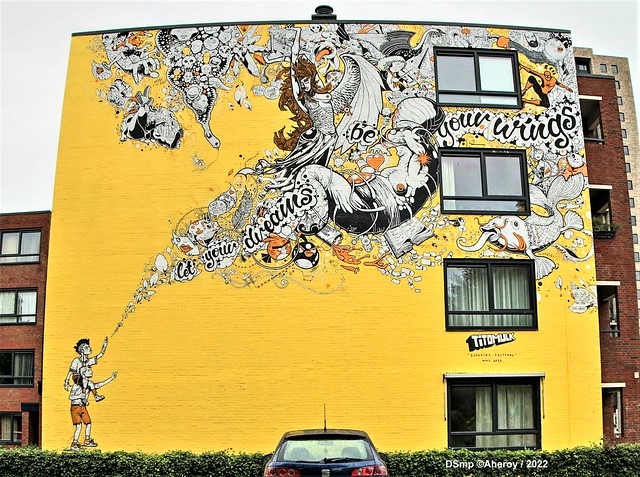 Tito/Mulk, Mural, Paddepoel,Groningen Stad,the Netherlands