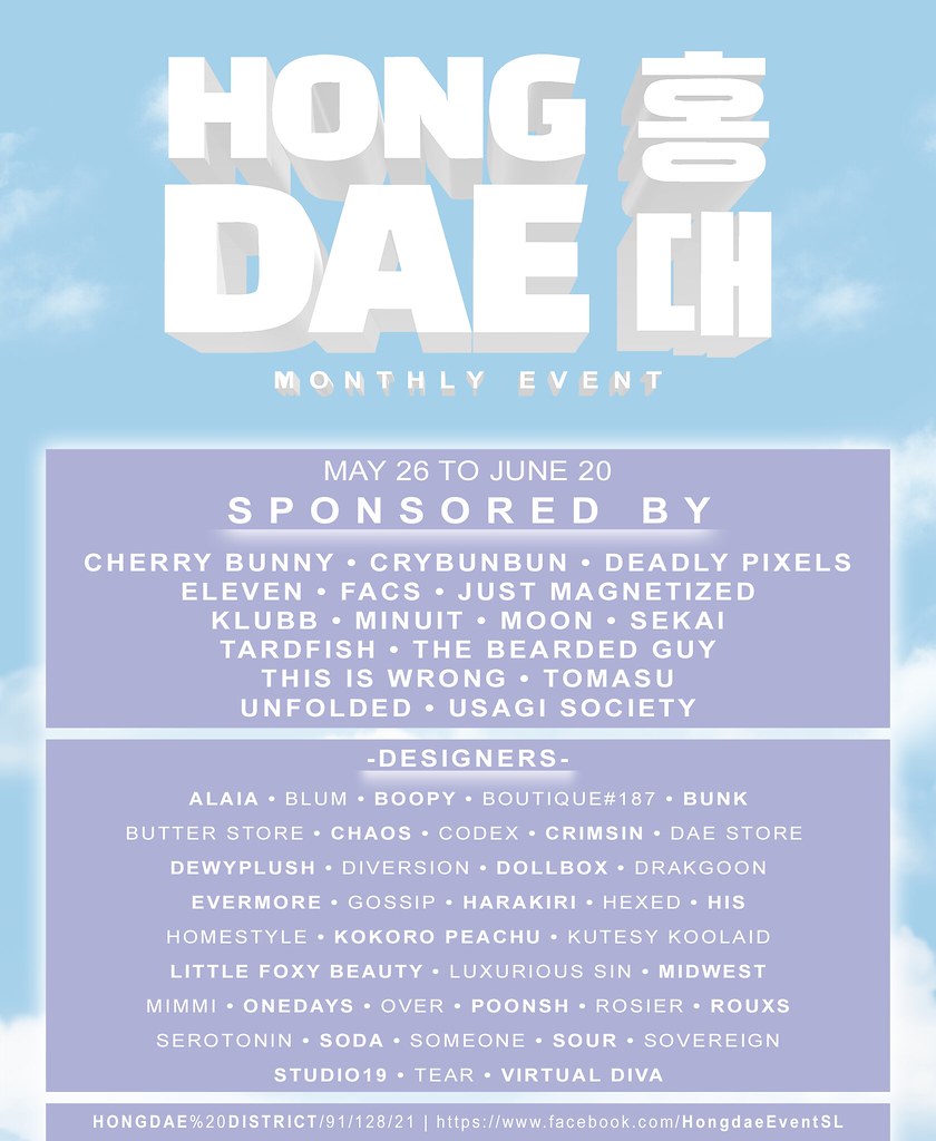 Hongdae Event – May Lineup