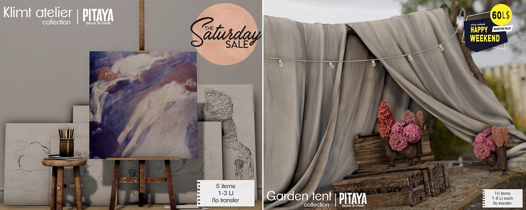 Pitaya – Garden Tent & Klimt atelier sales!