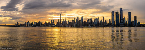 newyork newjersey unitedstates manhattan nyc nikon z6 sunrise skyline light building urban downtown city architecture metropolitan cityscape golden sun daybreak usa america