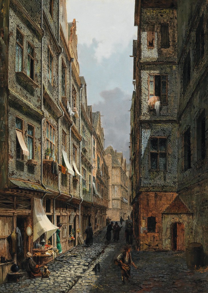 Gereon Pape «The Judengasse in Frankfurt am Main», 1865
