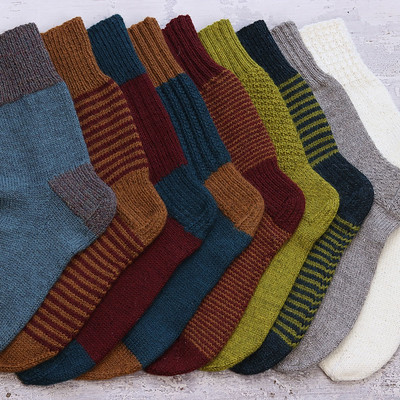 One Sock is a classic top-down sock pattern to fit all feet.