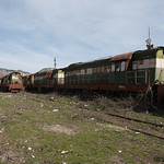 Abandonded diesel locos Prrenjas, Albania