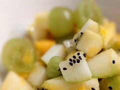 Fruit salad close-up