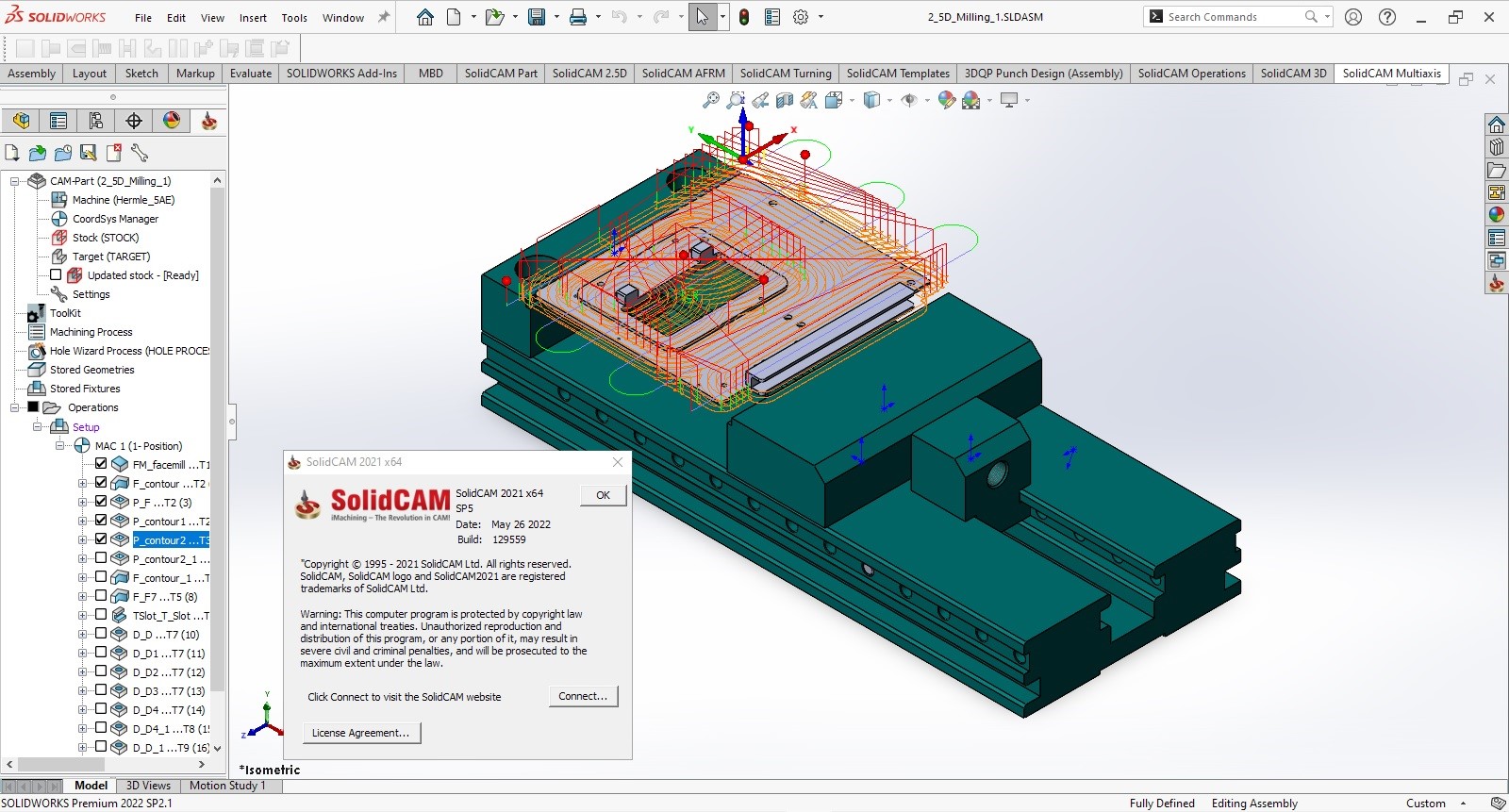 Working with SolidCAM 2021 SP5 full
