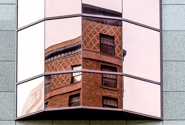 Escher Building Reflection
