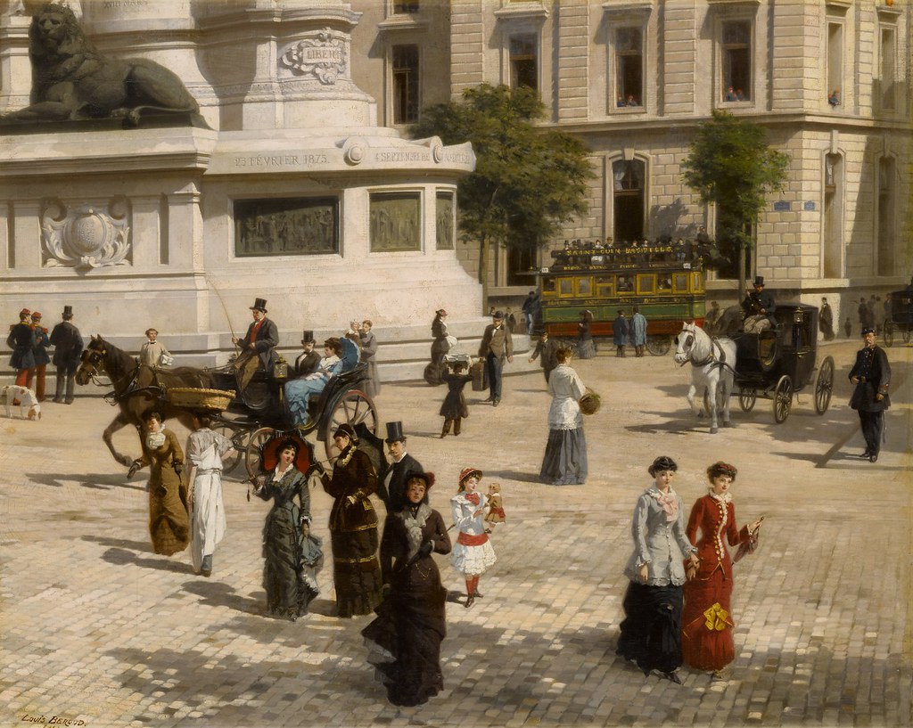 Louis Beroud «La Place de la Republique», 1881