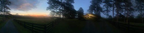 rustburg virginia airbnb sunset dusk panorama house