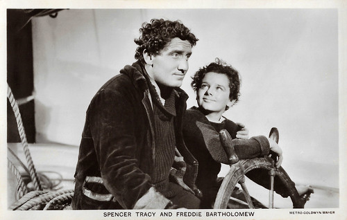 Spencer Tracy and Freddie Bartholomew in Captains Courageous (1937)