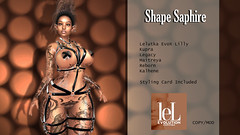 LooKatMe - Shape Saphire ( for lelutka Lilly )