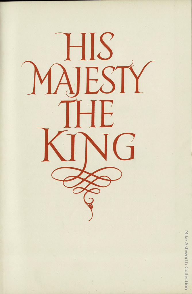 The King's Jubilee Broadcast 1935 : design, typography & printing by the students of the City of Birmingham School of Printing under the direction of Leonard Jay : title page