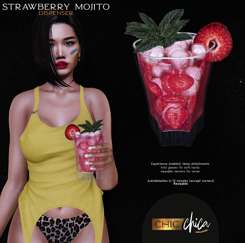 Strawberry mojito by ChicChica @ Cosmopolitan