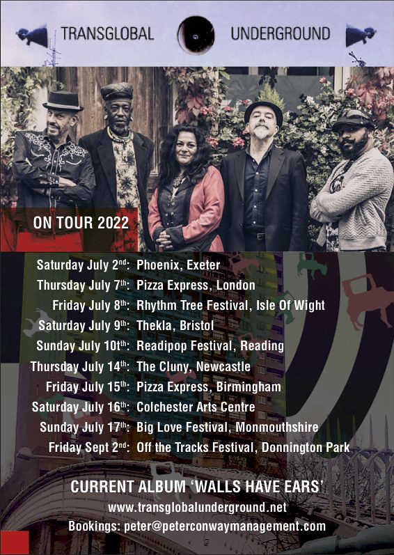 Transglobal Underground on tour in the UK 2022