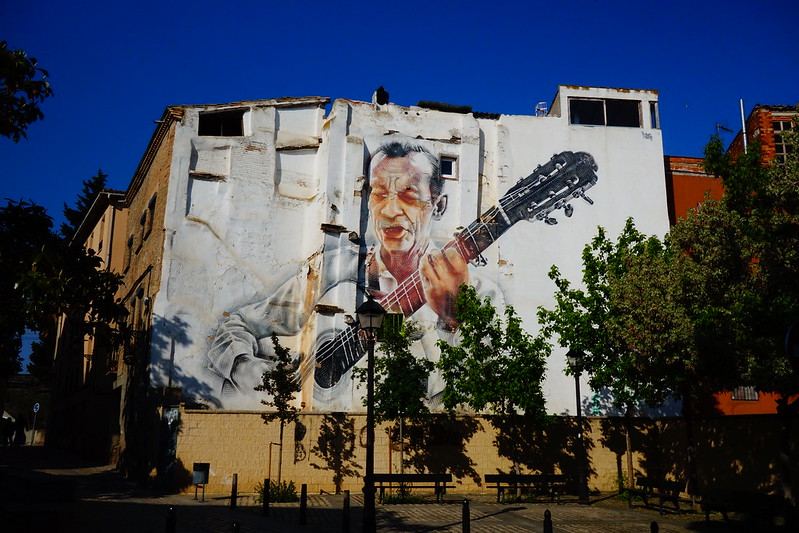 “El Guitarrista” by EL MAC - Mural - Tudela, Navarre, Spain