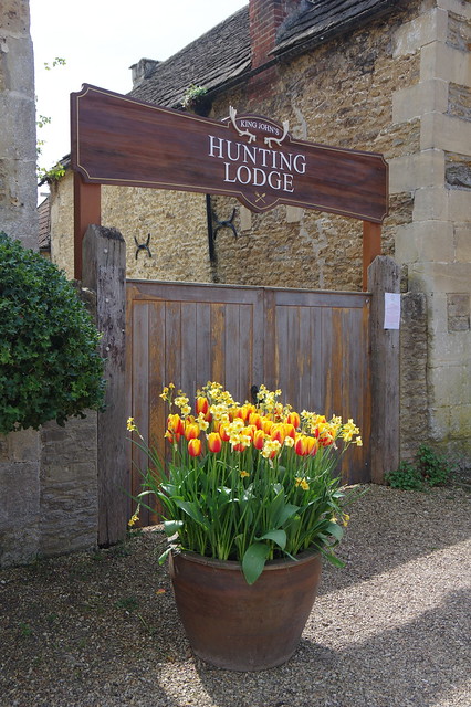 King John's Hunting Lodge with Tulips