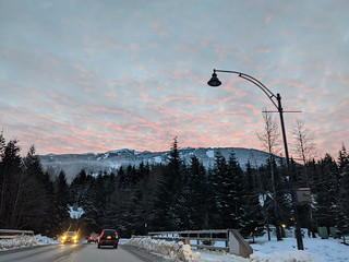 Sunrise clouds in Whistler