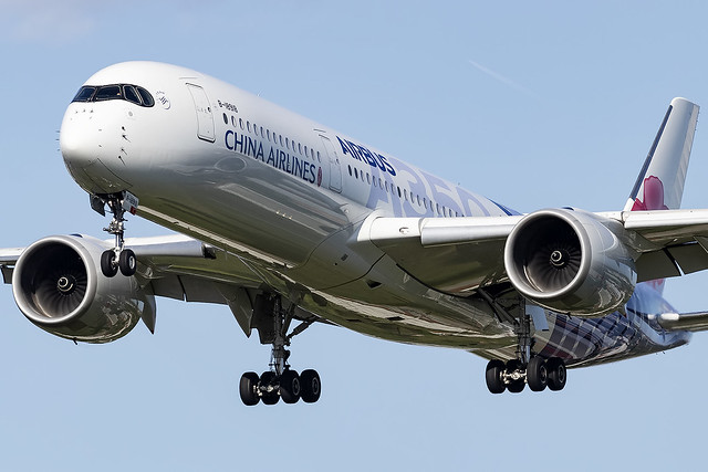 B-18918 China Airlines Airbus Carbon Fibre Special Livery A350-900 London Heathow