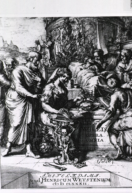 Aesculapius instructs Hygeia in the art of medical illustration